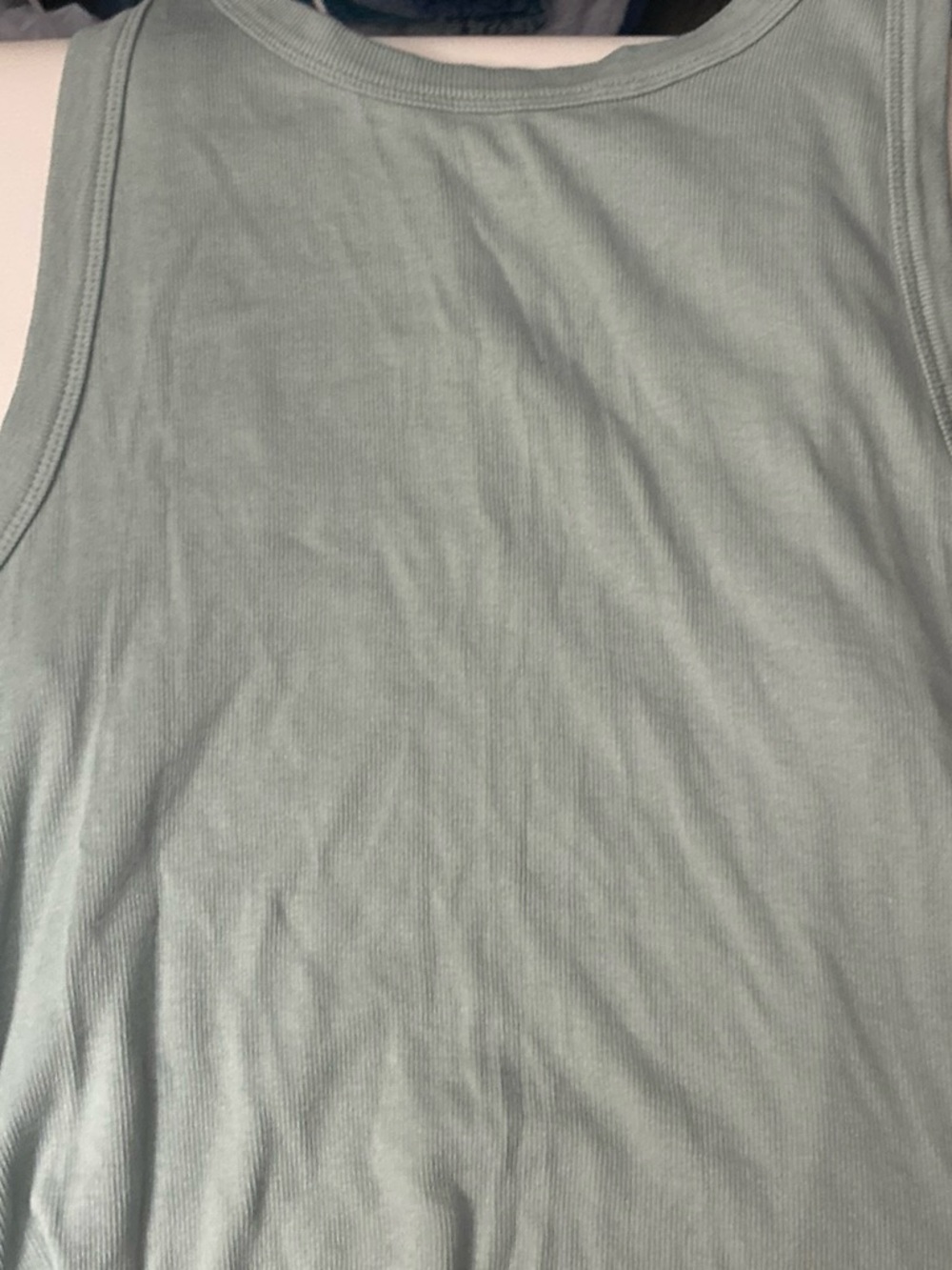 Old Navy Ribbed Bandeau Tank in Sage Green